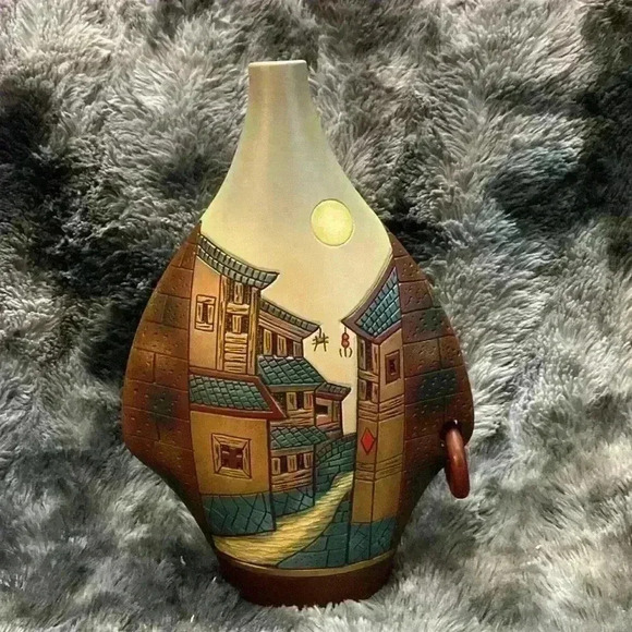 Decoration Home Work of Art Living Room Bookcase Ornaments Ceramic Vase - Picture 9 of 16